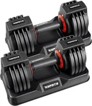 25/55 Lbs Pair Adjustable Dumbbell Set, Weight For Exercises. Fixed Price $162.85.