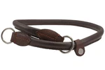 Round Genuine Rolled Leather Choke Dog Collar Brown (30" Long). Fixed Price $47.71.