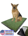 Large Pet Grass Potty Patch Portable Dog Training Bathroom Pad 30X20X5. Fixed Price $32.95.