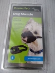 Premier Pet Safe And Effective Dog Muzzle, Black, Size (7" - 8" Snout). Fixed Price $10.95.