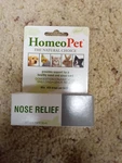 Homeopet The Natural Choice Nose Relief For Nasal & Sinus Infection 15 Ml. Fixed Price $10.00.