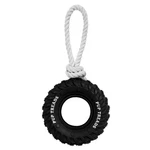 Schitec Dog Chew Toy With Rubber Tire & Tug Of War Rope For Large, Black. Fixed Price $20.06.