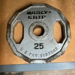 Marcy Grip Cast Iron Olympic 25LB Weight Plate (1). Fixed Price $43.00.