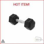 Balancefrom Rubber Encased Hex Dumbbell Pairs Or Singles, Black. Fixed Price $34.69.