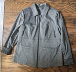 Cabi Baron Blazer Jacket Brown Houndstooth, #4496, Size Xl. Fixed Price $39.00.