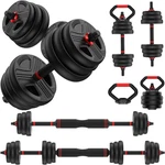 Adjustable Dumbbell SET,20/35/45/55/70/90LBS Free Weights With Upgraded Nut,. Fixed Price $99.31.