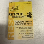 Bach Rescue Remedy Natural Relief Pet Dog Cat Stress Anxiety Calm Medicine Drops. Fixed Price $15.00.