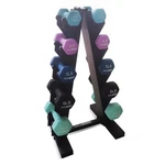 Holahatha 2, 3, 5, 8, & 10 Lb Neoprene Dumbbell Free Weight Set W/ Rack, Pastel. Fixed Price $150.99.