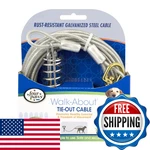 Four Paws Heavy Weight Tie Out Cable Silver 30 Feet. Fixed Price $36.74.