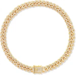 Gold-plated Diamond Dog Collar Cuban Style Metal Chain With Secure Buckle, Lux. Fixed Price $18.99.