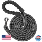 Ntr 15FT Heavy Duty Dog Leash Long W/ Swivel Lock Hook & Reflective Handle. Fixed Price $32.98.
