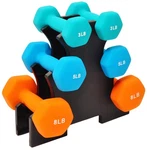 Fitvids Set Of 6 Neoprene 3/5/8 Pound Pairs, With Rack:. Fixed Price $74.91.