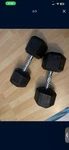 1 Pair Cap Barbell Coated Hex Dumbbell Weight 50 Lbs. Fixed Price $80.00.