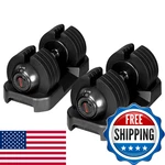 Altler Adjustable Dumbbell Set Tray 52LBS Anti-slip Handle Weight Plate For. Fixed Price $303.98.