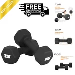 Cap Barbell 15 Lb Neoprene Dumbbell Hand Weights - Pair Black. Fixed Price $46.77.