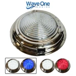 Wave One Marine 7" Stainless Led Boat Rv Dome Light Dual Color White & Blue. Fixed Price $39.99.