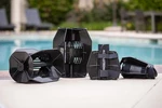 Hydro-tone Hydro-bell & Aquastrength Fin Total Body Aquatic Fitness System Black. Fixed Price $144.95.