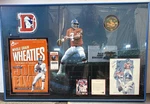 Framed John Elway Signed Broncos Collage Wheaties Box Mile High Stadium 33X22. Fixed Price $190.05.