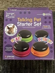 Hunger For Words Talking Pet Starter Set 4 Piece Recordable Buttons. Fixed Price $13.02.