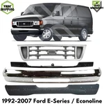 Front Bumper Chrome & Grille Kit 1992-2007 Ford E-150 E-series / Econoline. Fixed Price $615.00.