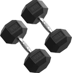 Papababe Hex Set 2.5-125LB, Rubber Encased Home Gym Dumbbells, Exercise. Fixed Price $185.37.