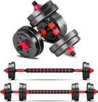 Adjustable Dumbbell Set - 2 In 1 Convertible Weights For Home Gym Fitness. Fixed Price $95.99.