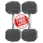 Cap Barbell Rubber 30 Lb Pair Set Of 2 Coated Hex Dumbbells Weights 60 Pounds. Fixed Price $87.75.