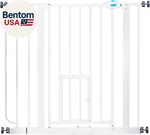Carlson 29.5 36.5 Extra Wide Dog Gate With Small Pet Door, Walk-through Pressur. Fixed Price $74.14.
