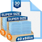 Bed Disposable 40"X60" Chucks Oversized Underpads With 200 Gram, Super. Fixed Price $142.65.