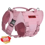 Onetigris Pink Tactical Dog Harness No Pull Heavy Duty Vest Handle. Fixed Price $98.99.