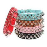 Mushrooms Spiked Rivet Studded Adjustable Leather Pet Collars For Cats Pup.... Fixed Price $13.08.