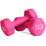 Balelinko 15LB Dumbbells Pink Pair Weights. Fixed Price $89.99.