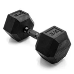 Rubber Coated Hex Dumbbell 35 Lb Single Black Handle Cap Barbell Weight. Fixed Price $59.99.
