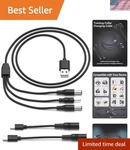 High-efficiency Dog Training Collar Charger Versatile Usb Power Cord (black). Fixed Price $6.64.