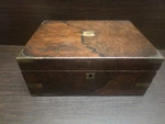 Antique Wooden Writing Slope/ Box 30 22 12 Cms High. Fixed Price $53.73.