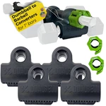 Dualbell Dumbbell Barbell Converter Superset + Collars 1 Black/green, Usa. Fixed Price $95.99.